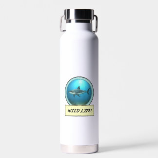 Grande bouteille d'eau de requin blanc