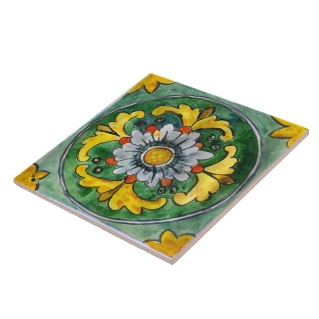 Grande carreaux en céramique avec design sicilien (Côté)