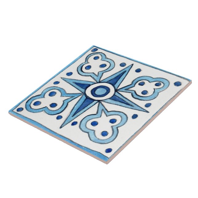Grande carreaux en céramique de style sicilien "Tr (Côté)