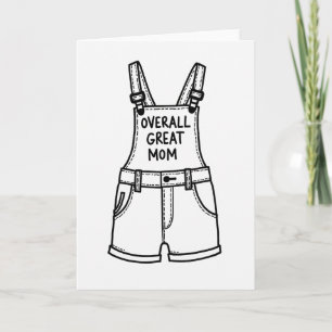 Grande carte artistique de Maman Shortalls