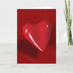 Grande carte cœur rouge