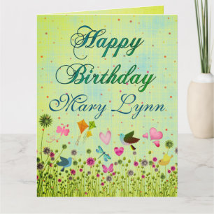 Grande carte d'anniversaire