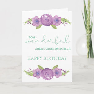 Grande carte d'anniversaire grand-mère