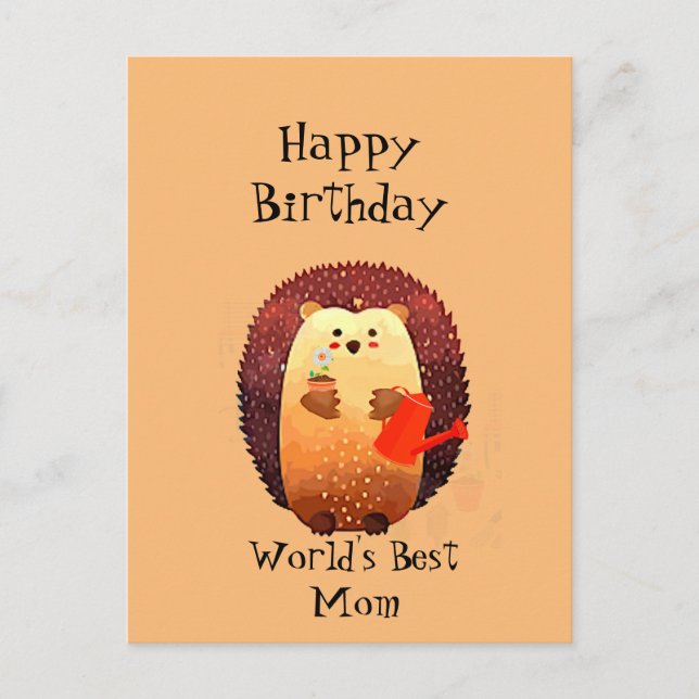 Grande carte d'anniversaire pour la mère maman qui (Devant)
