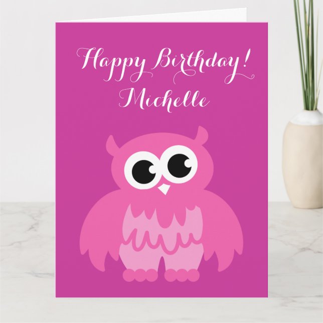Grande carte d'anniversaire très grande avec nom p (Devant)