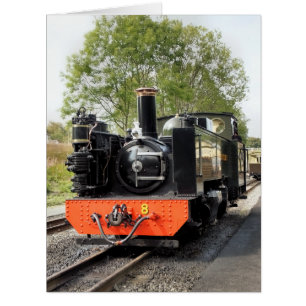 GRANDE CARTE DE GREETINGS DES TRAINS À VAPEUR