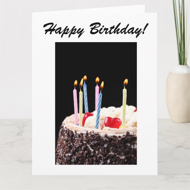 Grande carte de joyeux anniversaire (Devant)