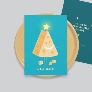 Grande carte de Noël au fromage