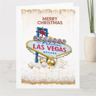 GRANDE carte de Noël Las Vegas