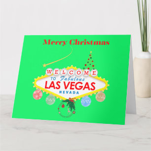 GRANDE carte de Noël Las Vegas