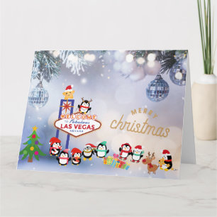 GRANDE carte de Noël Las Vegas