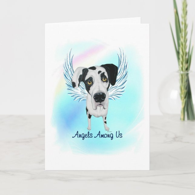 Grande carte de sympathie pour les animaux de comp (Devant)