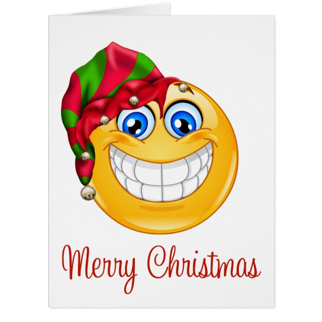 GRANDE carte de voeux de Noël Smile - SRF (Devant)