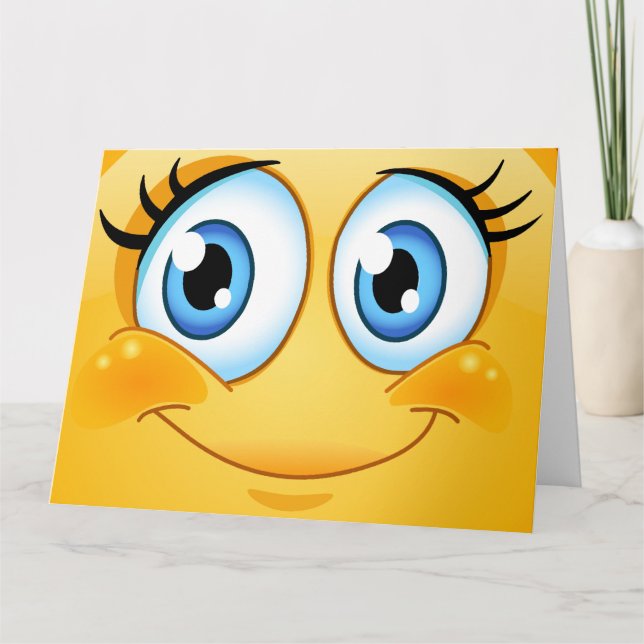 GRANDE carte de voeux de sourire - SRF (Devant)