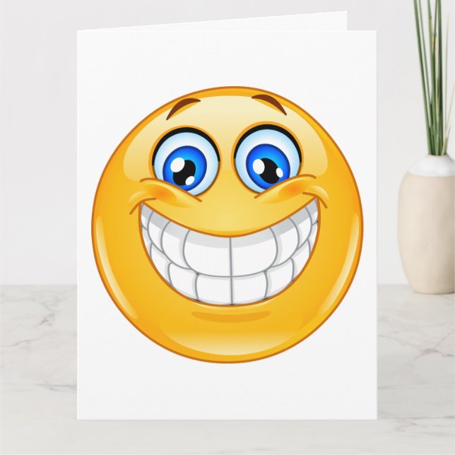 GRANDE carte de voeux de sourire - SRF (Devant)