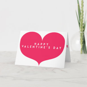 Grande carte de voeux Heureuse Sainte-Valentin de 