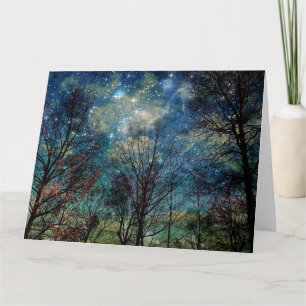 Grande carte de voeux Imaginaire Forest