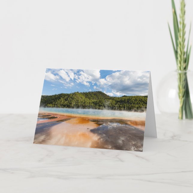 Grande Carte de voeux pliée Printemps Prismatique (Devant)