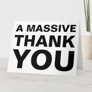 Grande carte de voeux pour le Merci