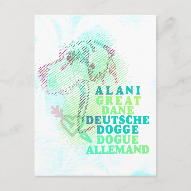 Grande carte graphique Dane (Devant)