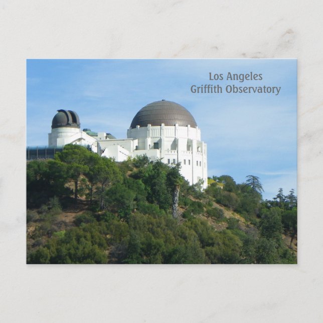 Grande carte postale de l'Observatoire LA Griffith (Devant)