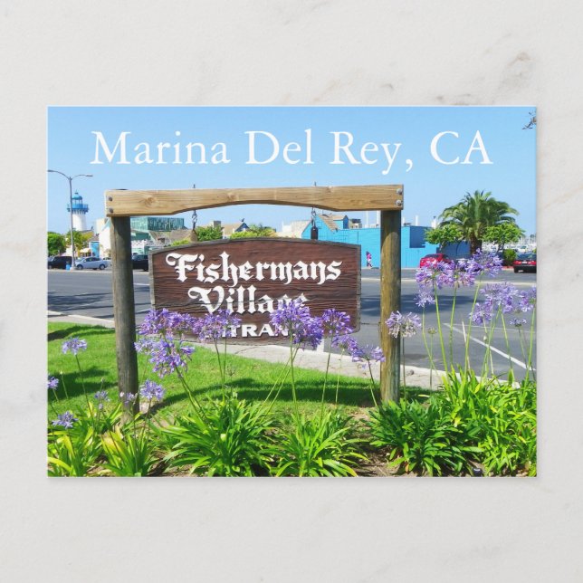Grande carte postale Marina Del Rey ! (Devant)