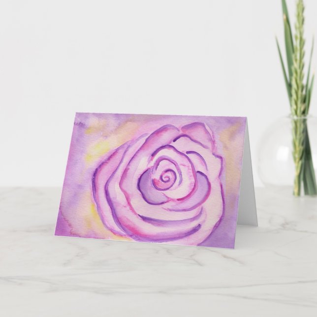Grande carte Rose Lilac violet (Devant)
