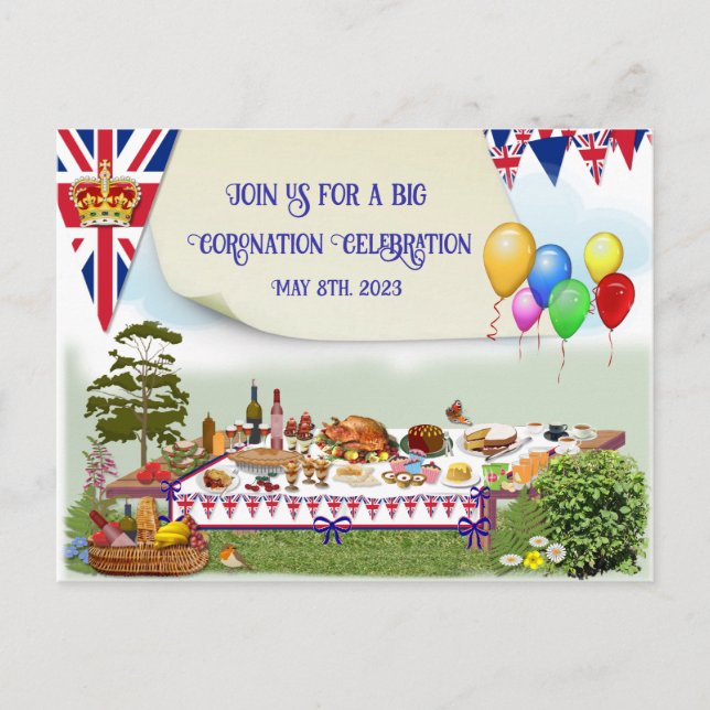 Grande Célébration du couronnement Invitation déje (Devant)