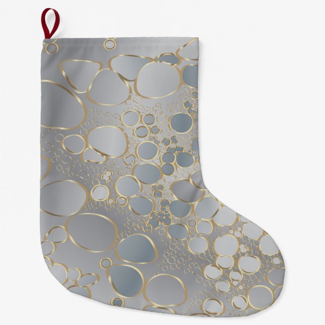 Grande Chaussette De Noël 100 travail numérique Abstrait (Devant)