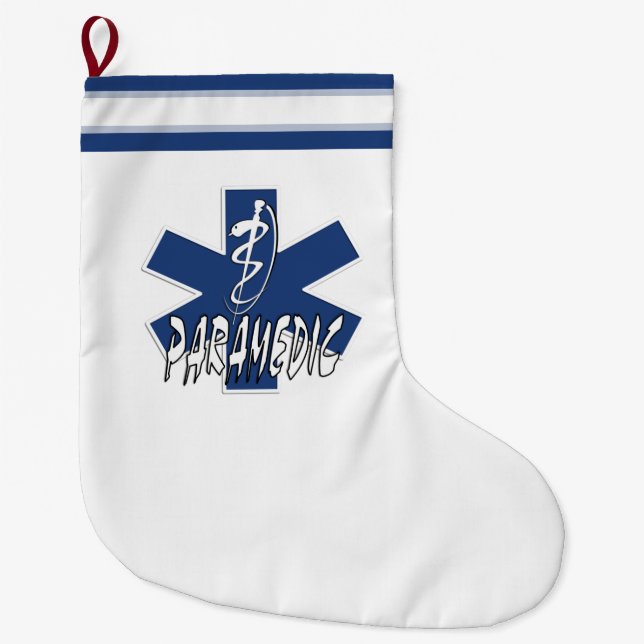 Grande Chaussette De Noël Action d'infirmier (Devant)
