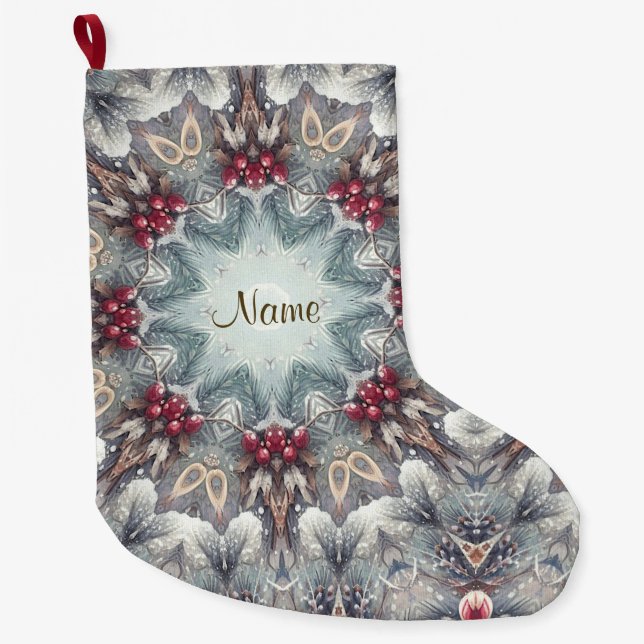 Grande Chaussette De Noël Activités de Noël d'hiver (Devant)