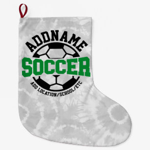 Grande Chaussette De Noël AJOUT PERSONNALISÉ NOM Joueur de football Cravate-