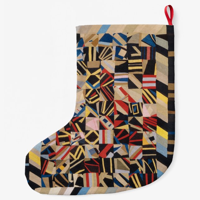 Grande Chaussette De Noël Amish folle courtepointe (Dos)