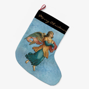 Grande Chaussette De Noël Angel Dans Les Nuages