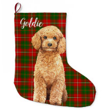 Aquarelle Apricot Poodle Chien Personnalisé