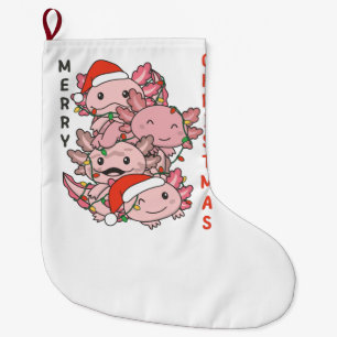 Grande Chaussette De Noël Axolotl Arbre de Noël Animaux de Noël Axolotls