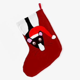 Grande Chaussette De Noël Bas de Noël de rat de Père Noël