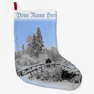 Grande Chaussette De Noël Bas de Noël d'hiver personnalisées