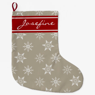 Grande Chaussette De Noël Bas de Noël personnalisé