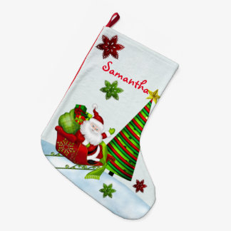 Grande Chaussette De Noël Belle Classique Père Noël Whimsey VACANCES PERSONN
