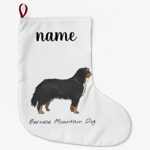 Grande Chaussette De Noël bernèse chien de montagne personnalisable noël