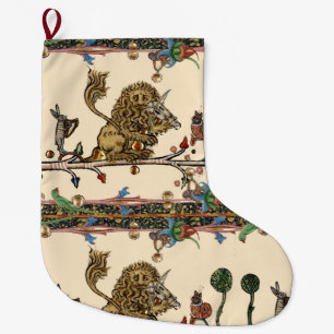 Grande Chaussette De Noël BESTIAIRE MÉDIÉVAL DE LA MUSIQUE Violoniste Liè
