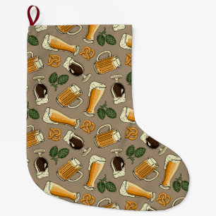 Grande Chaussette De Noël Bière