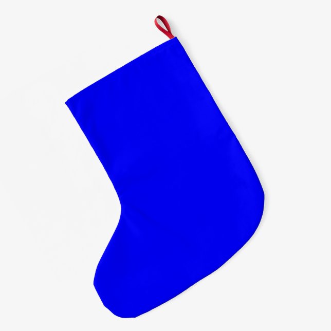 Grande Chaussette De Noël Bleu (Dos (Accrochage))