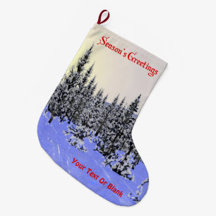 Grande Chaussette De Noël Bonnes Fêtes - Solstice d'hiver