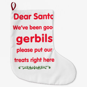 Grande Chaussette De Noël bonnes gerbilles
