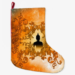 Grande Chaussette De Noël Bouddha merveilleux