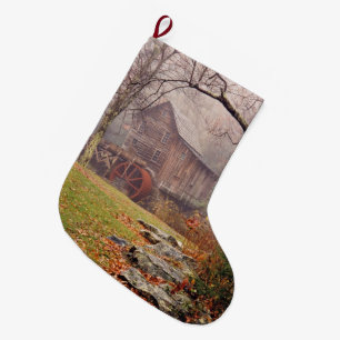 Grande Chaussette De Noël Brume de matin