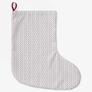 Grande Chaussette De Noël Cadeau de chat   Motif de chat mignon Arrière - pl