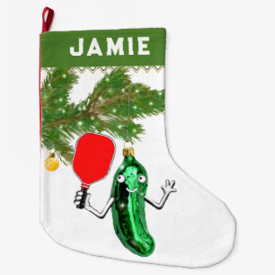 Grande Chaussette De Noël Cadeau de Pickleball créatif